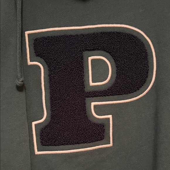 PINK vs Dark Green Collegiate sweatsuit - Picture 7 of 11